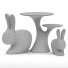 Tisch und Stühle für Kinder Qeeboo Milano Rabbit Tree and Rabbit - Boombast
