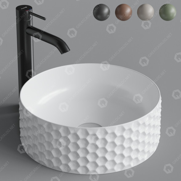 Waschbecken Artceram Esagono OSL013 3D-Modell