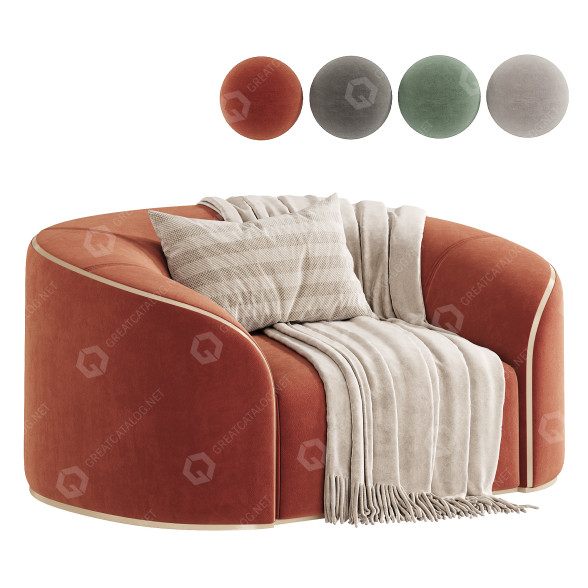 Sessel Rugiano Pierre 3D-Modell