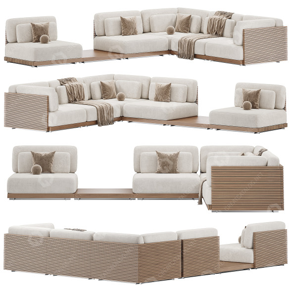 Sofa Caicos by Design milk 3D-Modell