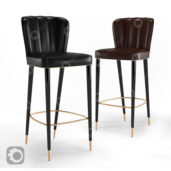 Hoker barowy Dillon Leather model 3D