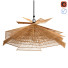 Lámpara colgante Heaps & Woods Franck Natural Rattan Medium - artpolka