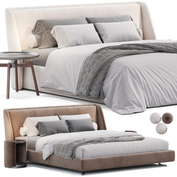 Кровати и тумбочки Minotti Spencer