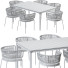 Tisch und Stühle Kave Home Nadin and Soft Teak Dining - toxirow