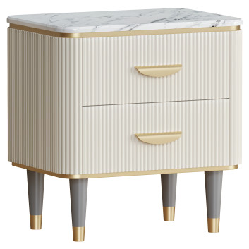 Mesita de noche Homary Faux Marble