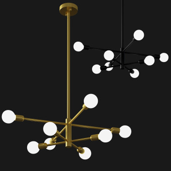 Люстра  Glenarm 8-Light Modern Sputnik Sphere by George Oliver 3D модель