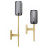 Wall Lamps Astro Lighting Tacoma Reed Ribbed Glass Smoke 5036010 - sta-84