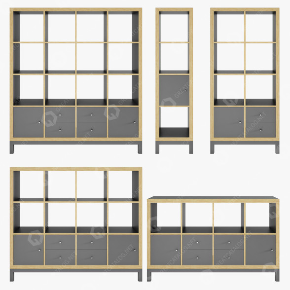 Estanterías IKEA Kallax Set Modelo 3D