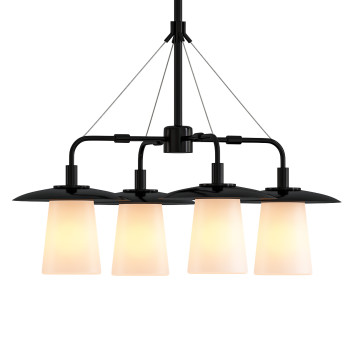 Люстра Industrial Black Caps