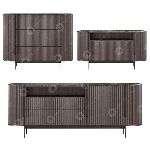 Серванти Gallotti&Radice Kumi Credenza 3D модель