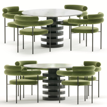 Table and Chairs Nuevo Portia Dining