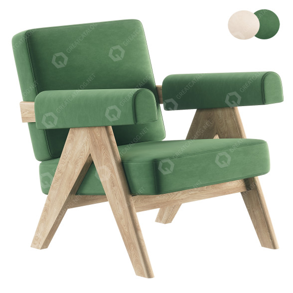 Крісло Cassina Capitol Complex 3D модель