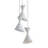 Lampa wisząca Kathy Kuo Home Drew Mid Century Loft Black Gold Tapered - SH.X