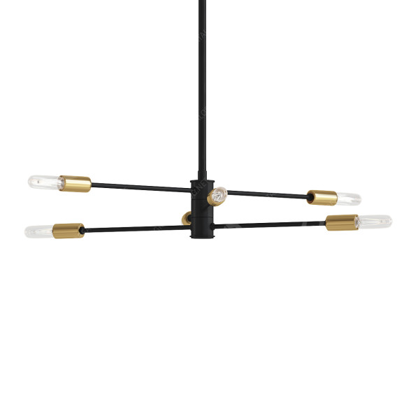 Chandelier AllModern Bronze Jordy 6 3D model