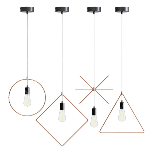 Lampes suspendues Imperium Light Geometry modèle 3D