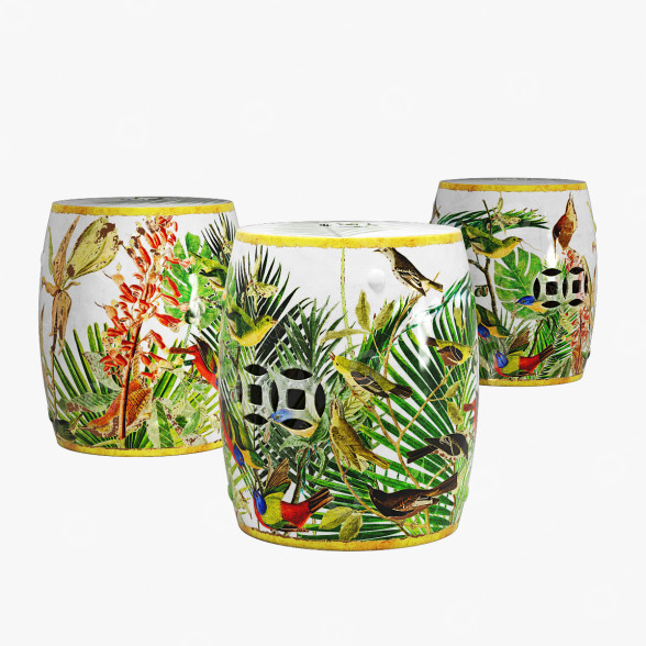 Kaffeetisch Asian Drum 001 3D-Modell