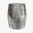 Stool Alvey Round Embossed Metal by Bungalow Rose - sta-84