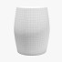 Stool Alvey Round Embossed Metal by Bungalow Rose - sta-84
