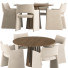 Mesa y sillas CB2 Foley Faux Mohair Grey - DayToday