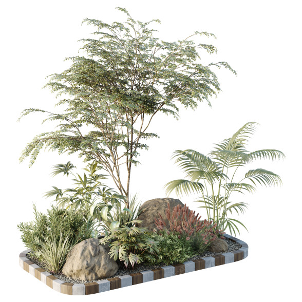 Árbol y arbustos HQ Vol 14 Modelo 3D