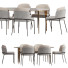 Стіл та стільці Minotti Fil Noir Dining - DayToday