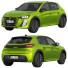 Voiture Peugeot E-208 - zifir3d