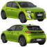 Voiture Peugeot E-208 - zifir3d