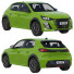 Voiture Peugeot E-208 - zifir3d