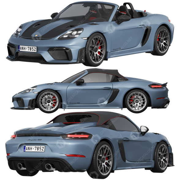 Auto Porsche 718 Spyder RS 3D-Modell