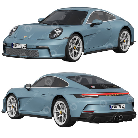 Auto Porsche 911 S-T 3D-Modell