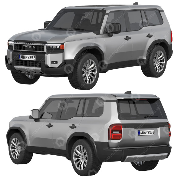 Автомобіль Toyota Land Cruiser 250 Prado 3D модель
