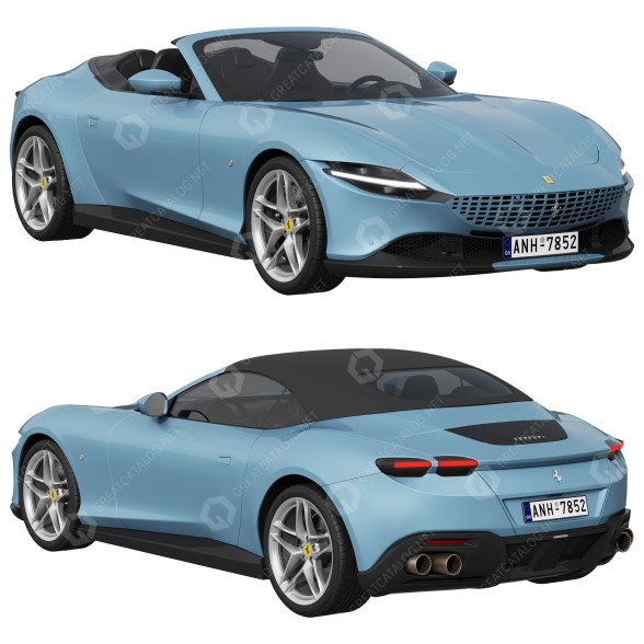 Автомобіль Ferrari Roma Spider 3D модель