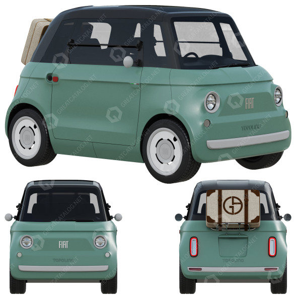 Автомобіль Fiat Topolino 3D модель