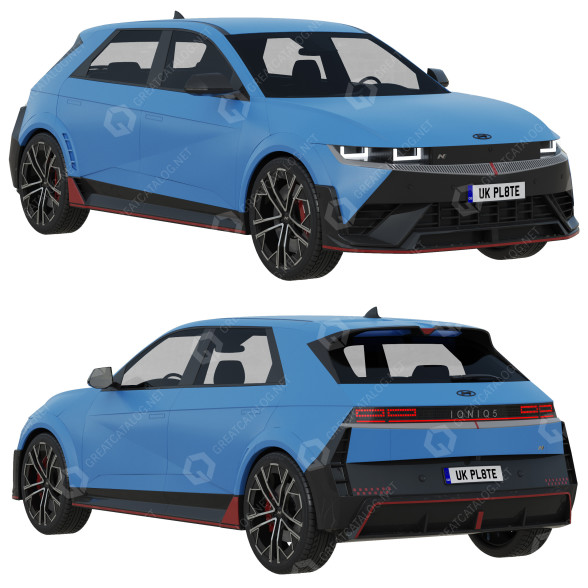 Auto Hyundai Ioniq 5 N 3D-Modell