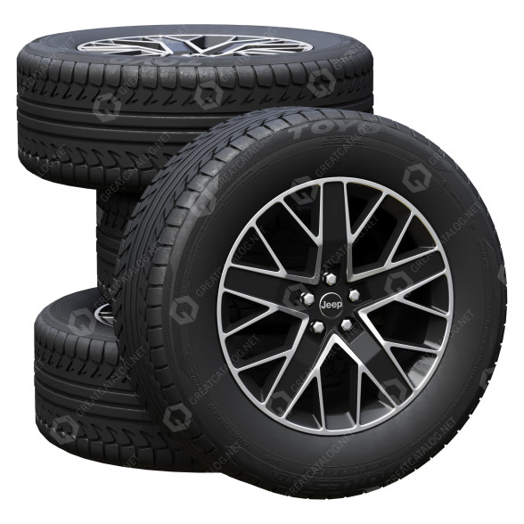 Pneus Jeep Black modèle 3D