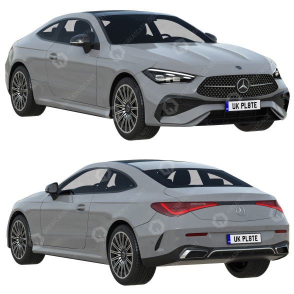 Coche Mercedes-Benz CLE Coupe Modelo 3D