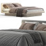Bett und Nachttischchen Gallotti&Radice Lilas - Secretive 3d design