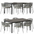 Table and Chairs Solpuri Mate Outdoor Dining and Soft Teak Dining - toxirow