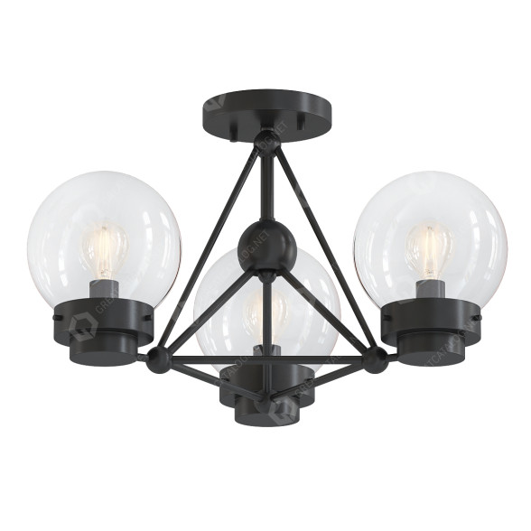 Lustre Progress Lighting Spatial Semi Flush Convertible modèle 3D