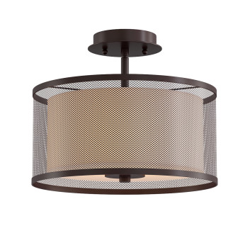 Chloe Lighting Audrey Transitional Rubbed Bronze Semi-Flush Modèle 3D