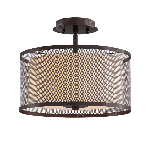 Світильник Chloe Lighting Audrey Transitional Rubbed Bronze Semi-Flush 3D модель