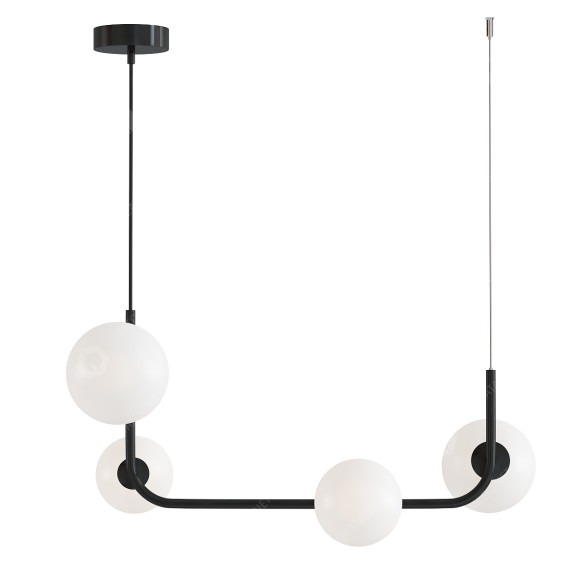 Люстра Marcan 4 Ball Black Line by Freya 3D модель