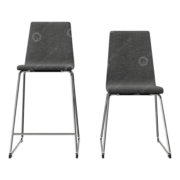 Bar Stool and Chair IKEA Lillanas Set 3D model