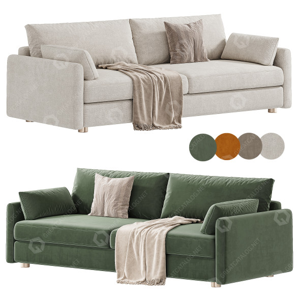 Sofa CB2 Malea 3D model
