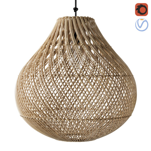 Lampa wisząca Bazar Bizar The Bottle Natural model 3D
