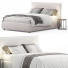 Bed West Elm Simple Knife Edge - Secretive 3d design