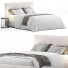 Bed West Elm Simple Knife Edge - Secretive 3d design