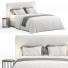 Bed West Elm Simple Knife Edge - Secretive 3d design