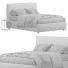 Bed West Elm Simple Knife Edge - Secretive 3d design