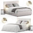 Bed West Elm Simple Knife Edge - Secretive 3d design